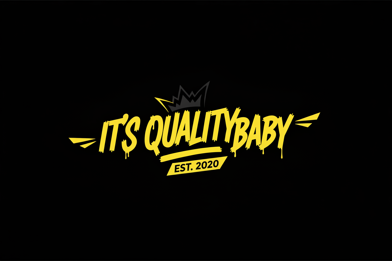It's Quality Baby EST. 2020 Logo